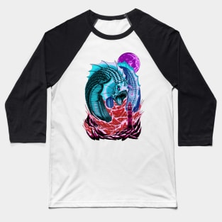 Leviathan The Sea Serpent Baseball T-Shirt